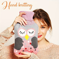 Christmas Hot Water Bag Cartoon Knitted Warm Hand Hot Water Bag