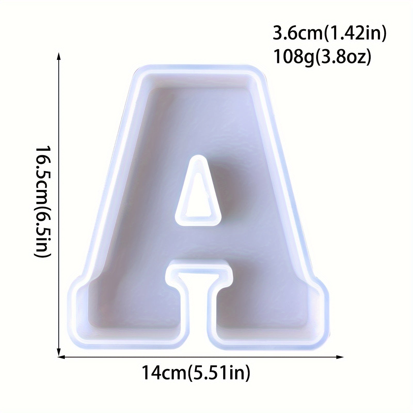 Resin Letter Pendant Molds - 3D Alphabet A-Z Symbols