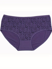 5-Piece Women's Plus Size Paisley Print Panty Set