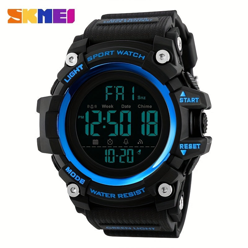 Unisex Waterproof Military Watch LED Chronograph Alarm Big Face