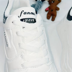 Women's Letter Graphic Lace Up Platform Sneakers