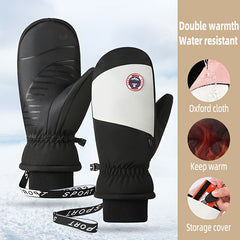 Unisex Ski Gloves Waterproof Windproof Coldproof Thickened Sports Gloves