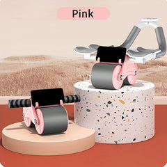 Ab Exercise Wheel Auto Rebound Elbow Support Ab Roller