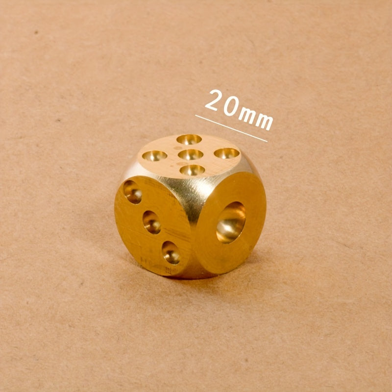 20mm Large Brass Dice Bar Game 6 sided Brass Copper Dice