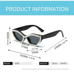 Stylish Women's Punk Sunglasses Cat Eye Sunshade Eyeglasses