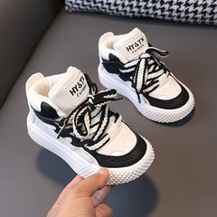 Boy's High Top Skate Shoes Comfy Non Slip Sneakers For Kids
