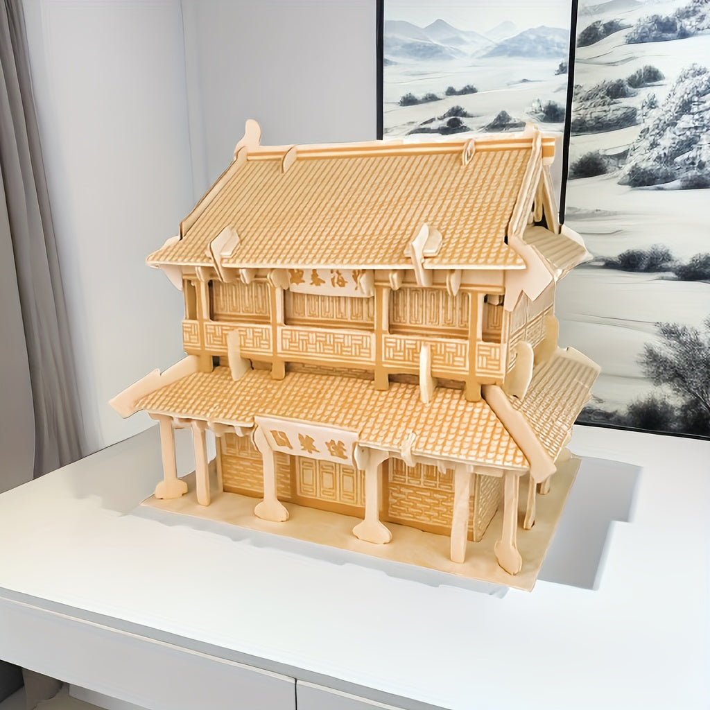 3D Wooden Puzzle Model Stamp Simulation Gift