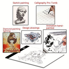 A4 Digital Graphics Tablet LED Light Box Pad