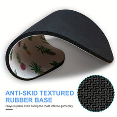 Succulent Plant Round Mouse Pad with Non Slip Rubber Base 7.87 x 7.87 x 0.1inch