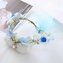 1pc Girl's Simulated Rose Fairy Garland for Christmas Wedding Party