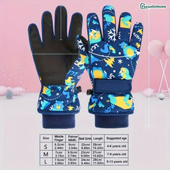 Kids' Outdoor Skiing Gloves Coldproof Waterproof Gloves
