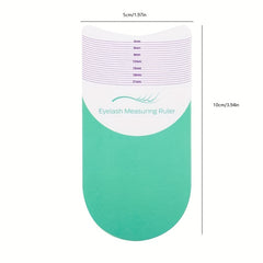 3Pcs Eyelash Ruler Stencils for Measuring Length and Curling Degree Beauty Tool