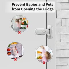 2pcs Fridge Lock For Kids And Toddlers Child Proof Refrigerator Lock
