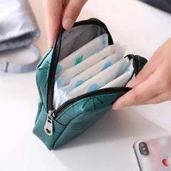 4Color Sanitary Pad Bags Organizer Women Pad Pouch Portable Makeup Bags