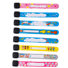 4PCS Kids Outdoor Safe Anti-lost Wristband Safety Bracelet Waterproof