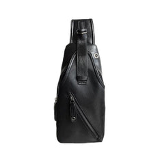 USB Charging Chest Bag for Men Crossbody Shoulder Sling Bag