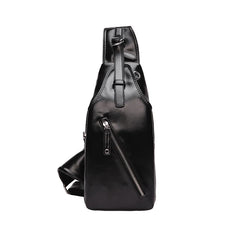 USB Charging Chest Bag for Men Crossbody Shoulder Sling Bag