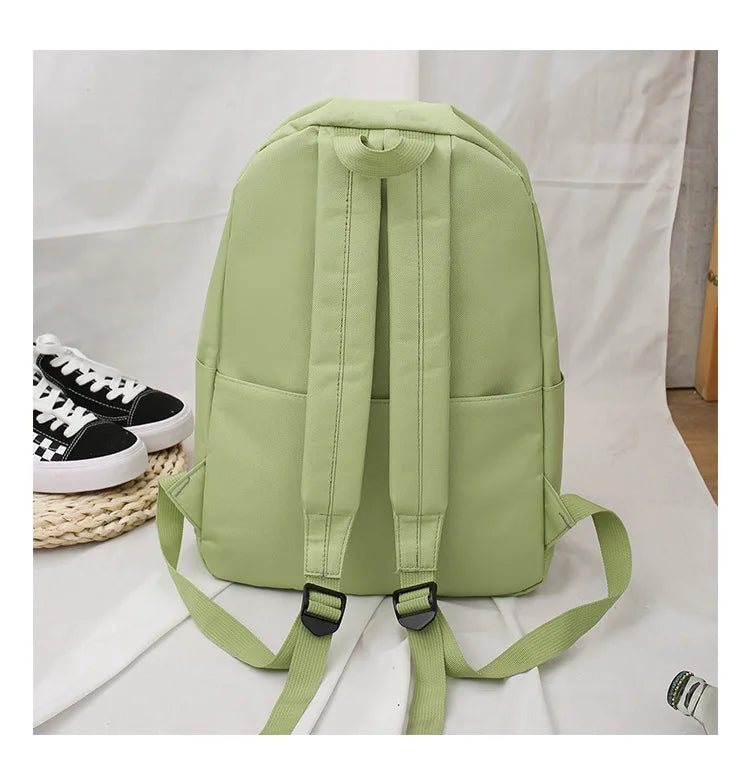 Daisy Canvas School Bags For Teenage Girls Women Backpacks