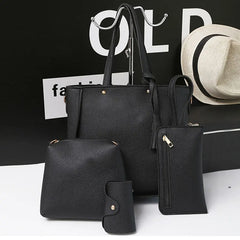 Women Messenger Bags Zipped Tassels Leather Handbag Purse Shoulder Bag