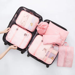 4SETS Unisex Luggage Organizer Waterproof Packing Cube Portable Bags