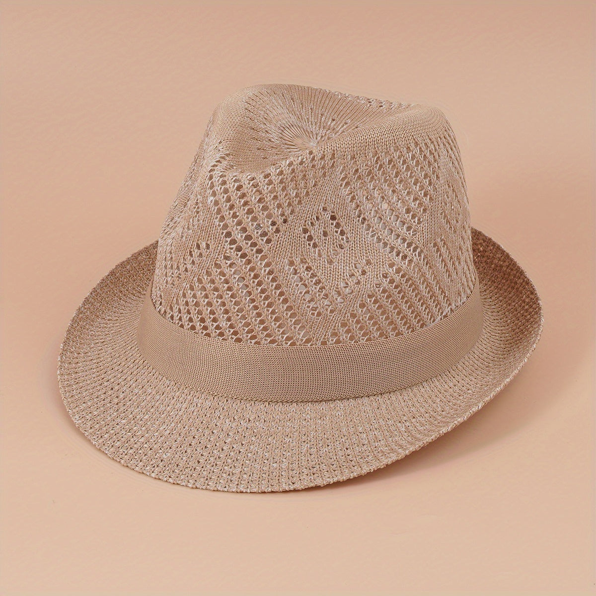 Men's Large Brim Straw Sun Hat Middle Aged Elderly
