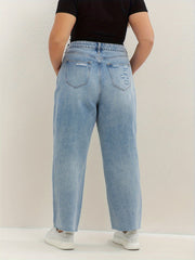 Women's Plus High Rise Wide Leg Jeans