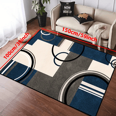 Geometric Non Slip Rug for Living Room Bedroom Nursery Patio Garden