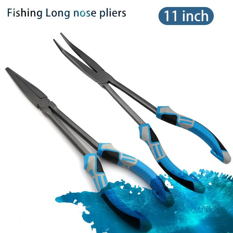 Outdoor Fishing Pliers Hook Remover Long Nose Fish Plier High Carbon Steel