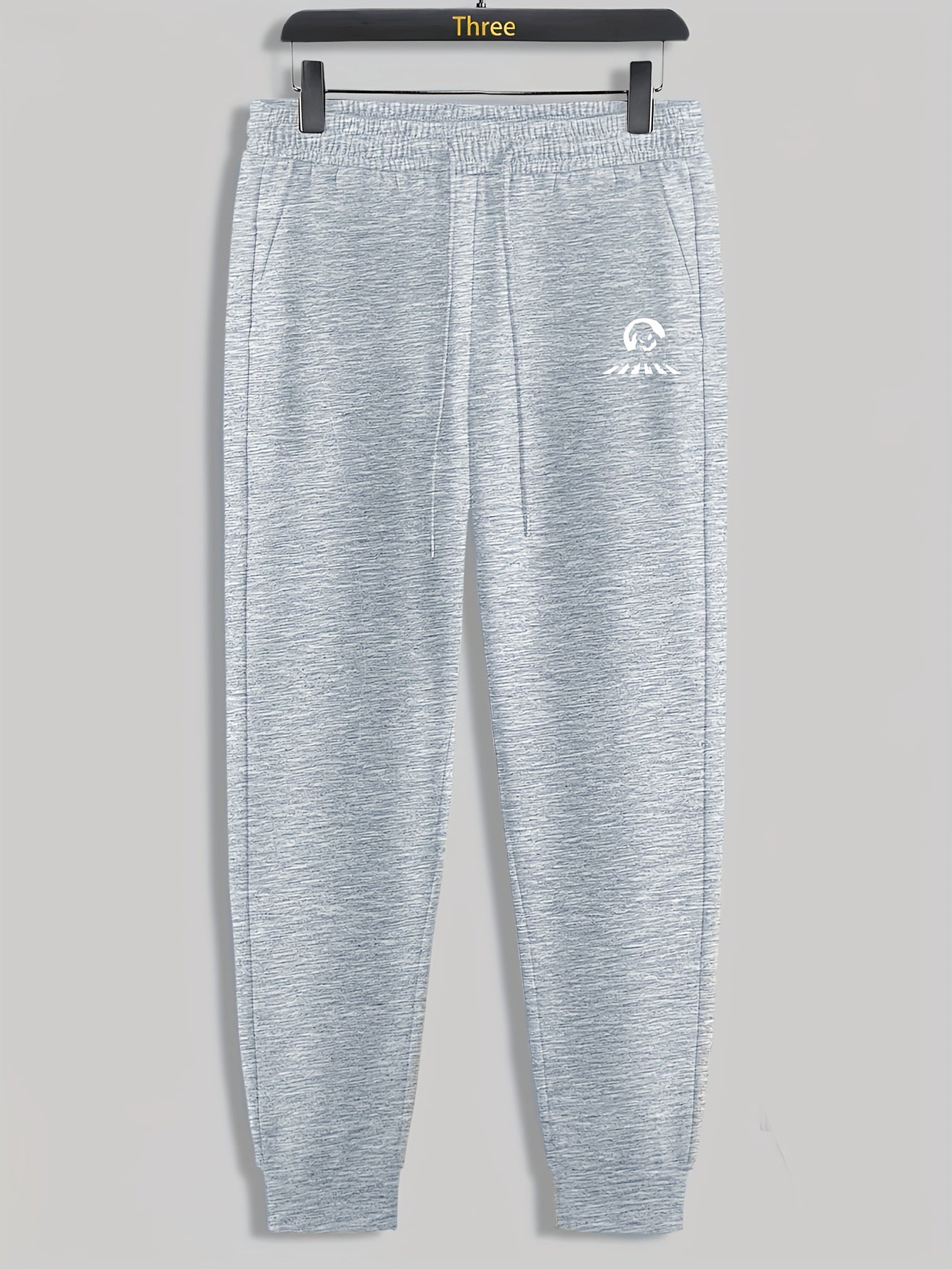 Ghost Print Men's Drawstring Sweatpants Loose Casual Trousers