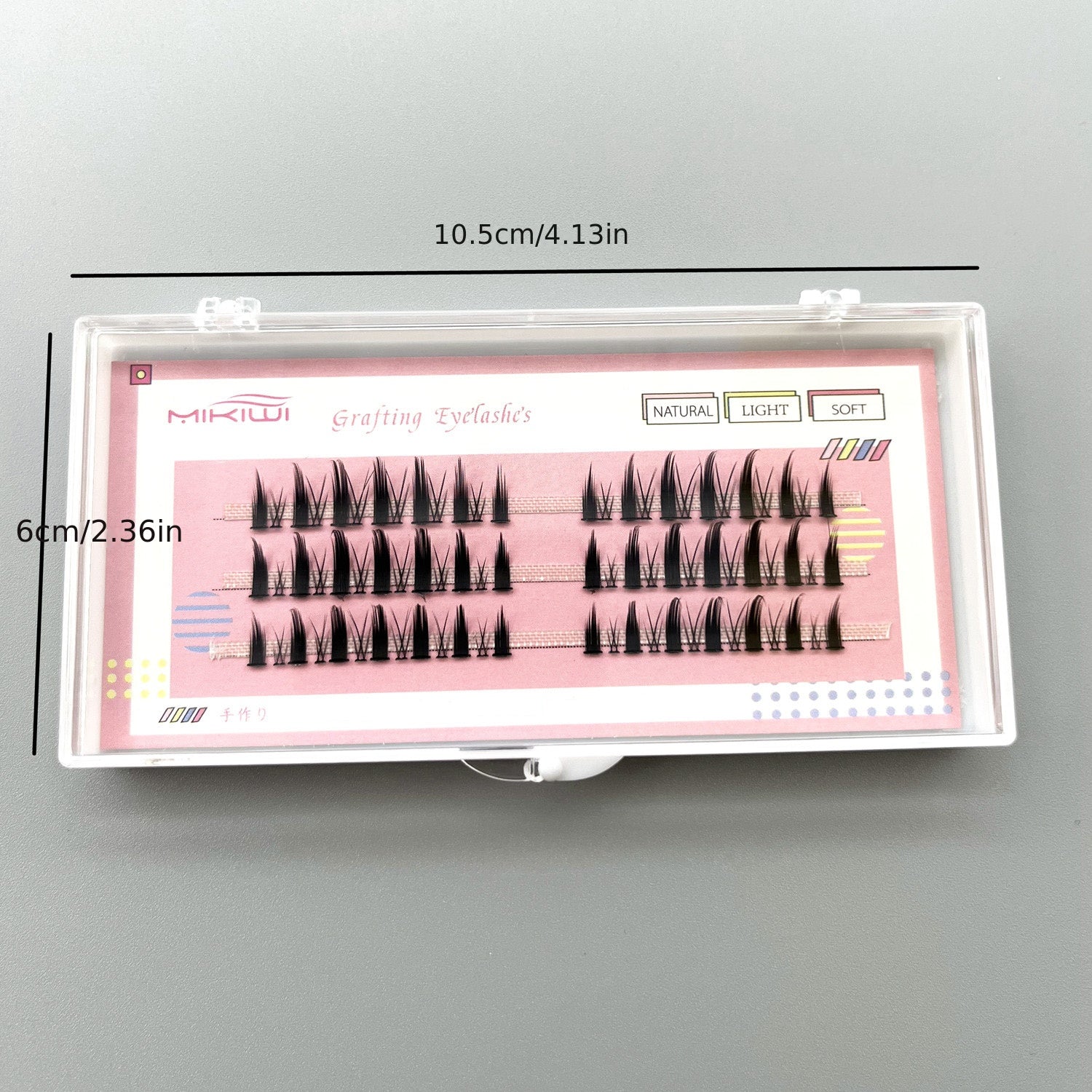 Mikiwi Manga Anime False Eyelashes Cluster Individual Lashes Extensions