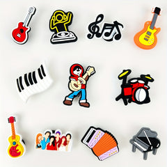 11 Pcs Cartoon Musical Instrument Shaped Beach Bag Set