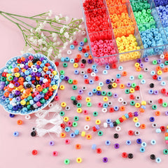 2000pcs 24 Grids Barrel Beads DIY Bead Bracelet Set