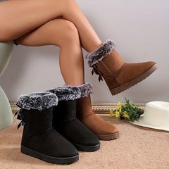 Women's Winter Snow Boots Medium Top Snow Shoes