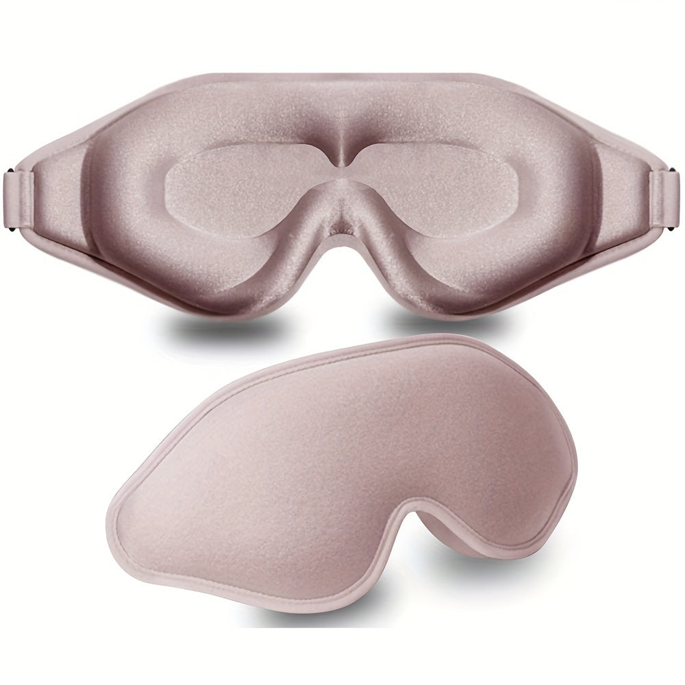 Blockout Light 3D Contoured Eye Mask with Adjustable Strap
