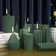 Geometric Candle Casting Silicone Mold for DIY Decor, Soap Making, Epoxy Mold
