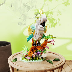 Bird Family Building Blocks Toy Mixed Animal Figurine Educational Creative Play