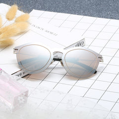 Cat Eye Sunglasses Women's Stainless Steel Glasses