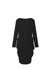 Women's Plus Daisy Slogan Print Long Sleeve Baggy Dress