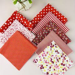 8pcs 24 89 24 Printed Cotton Quilted Fabric for DIY Handicraft