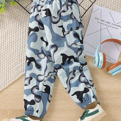 Camouflage Print Boys Casual Long Pants Spring Summer Kids Clothing