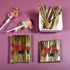 800pcs Metal Wire Tie Candy Baking Gift Packaging Bag Sealing Tie Rope