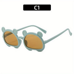 Boys Bear Frame Cartoon Sunglasses UV Protection Summer Sunglasses
