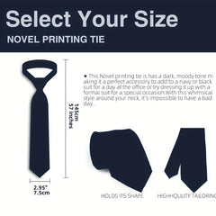 Multicolor Modern Novelty Print Tie For Men