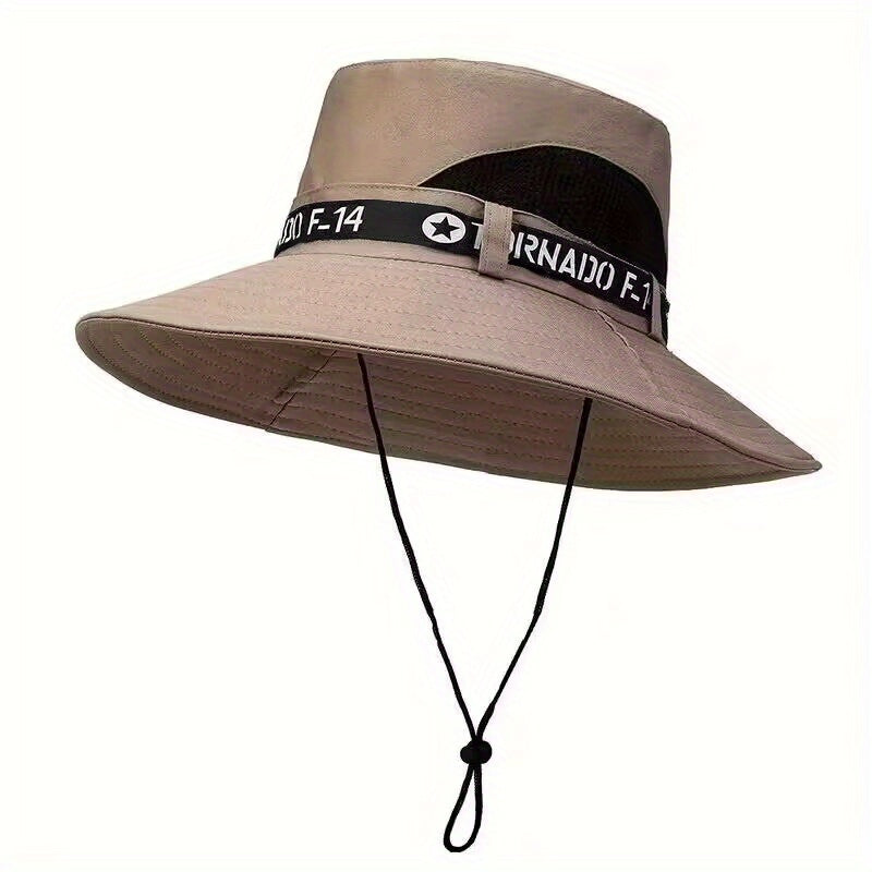 Men's Big Brim Sunscreen Hat Foldable for Outdoor Activities