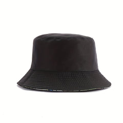 Smiling Face Print Bucket Hat Hip Hop Cartoon Basin Hat Unisex Sunshade Fisherma
