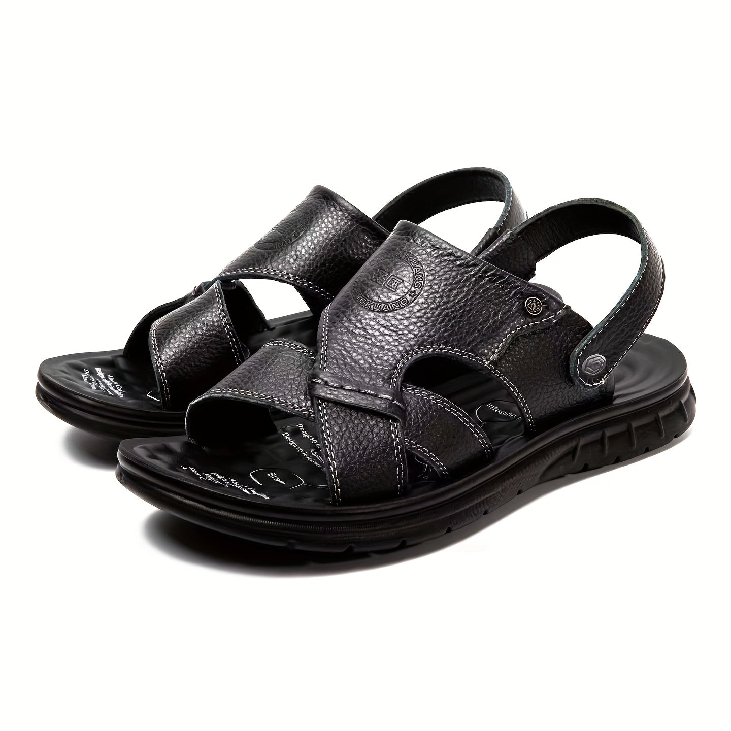 Men's Non Slip Quick Drying Sandals Comfy Slides Summer Beach Shoes