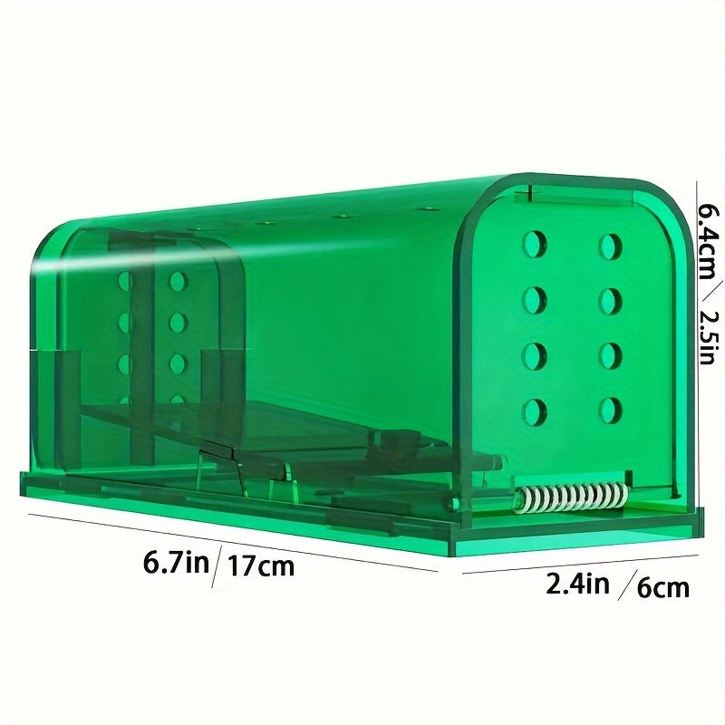 2pcs Humane Mouse Traps Catch & Release for Small Rodent Voles