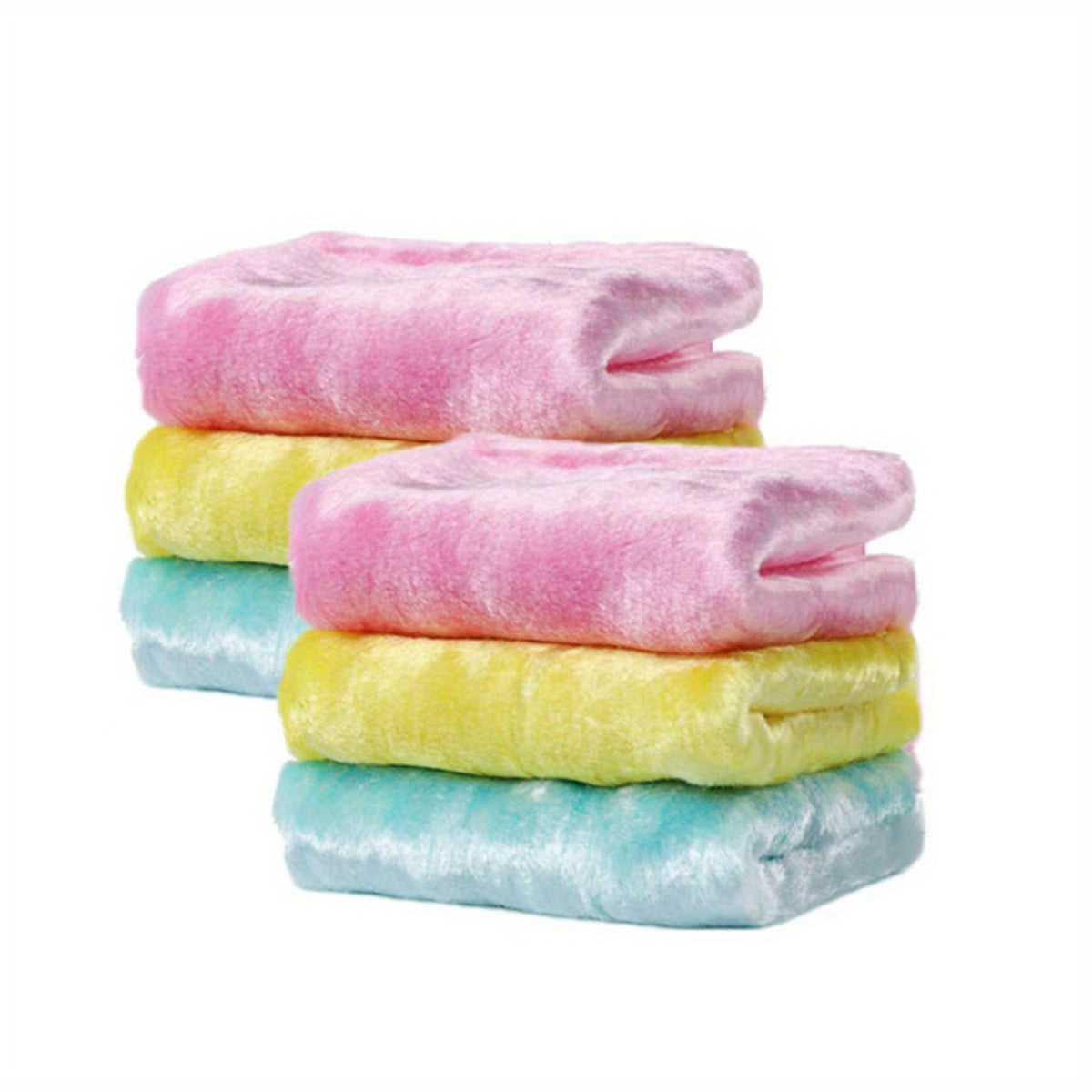 6pcs Stain & Grease Delaying Dish Cloths Thick Absorbent Wood Fiber Towels