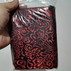 Jacquard Brocade Damask Fabric Red Handbag Sewing Cloth Tela 35 4x29 5in