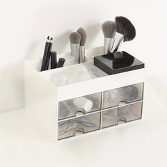 Double Layer Desktop Organizer Drawer Storage Box